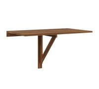 vidaXL Mesa de pared plegable - Escritorio colgante contrachapada marrón roble 100x60x56 cm