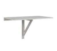 vidaXL Mesa de Pared Plegable Mueble Auxiliar Colgante Escritorio para Estudio Trabajo Portátil Dormitorio Comedor Contrachapada Gris Hormigón