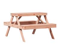 vidaXL Mesa de Pícnic, Mesita de Comedor, Banco de Listones, Mueble para Jardín Patio Terraza Porche Césped, Madera Maciza de Douglas