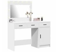 vidaXL Mesa de tocador con cajón 2 pcs Blanco 40 x 41 x 75 cm
