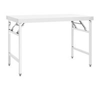 vidaXL Mesa de Trabajo Plegable de Cocina Acero Inoxidable Banco Dimensiones 85 x 60 x 80 cm, 100 x 60 x 80 cm, 120 x 60 x 80 cm