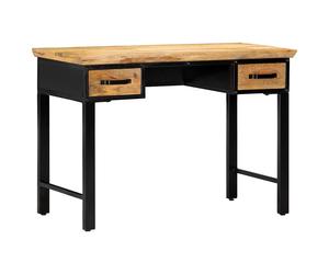 vidaXL Mesa escritorio madera maciza de mango 110x50x76 cm