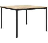 vidaXL - Mesa Esstisch, 110 x 110 x 75 cm, tablero de madera, acabado Sonoma roble
