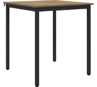 vidaXL - Mesa Esstisch, 70 x 70 x 75 cm, tablero de madera, acabado roble artesanal