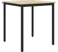 vidaXL - Mesa Esstisch, 70 x 70 x 75 cm, tablero de madera, acabado Sonoma roble