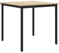 vidaXL - Mesa Esstisch, 80 x 80 x 75 cm, tablero de madera, acabado Sonoma roble