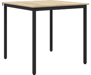 vidaXL - Mesa Esstisch, 80 x 80 x 75 cm, tablero de madera, acabado Sonoma roble