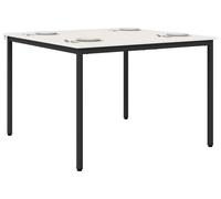 vidaXL Mesa Esstisch Blanca, 110 x 110 x 75 cm, Fabricada en madera maciza de pino