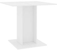 vidaXL Mesa Esstisch blanca, 80x80x75 cm, fabricada en material de madera