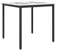 vidaXL Mesa Esstisch Blanca de 80 x 80 x 75 cm, fabricada en madera maciza de pino