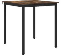 vidaXL - Mesa Esstische, 70 x 70 x 75 cm, tablero de madera, acabado roble ahumado