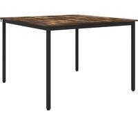 vidaXL - Mesa Esstische (comedor) de 110 x 110 x 75 cm, fabricada en material de madera, color roble ahumado