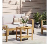 vidaXL Mesa lateral Aceite Natural 50 x 35 x 45 cm