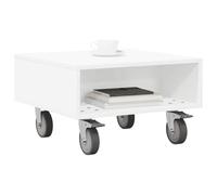 vidaXL Mesa Lateral con Ruedas 50,5 x 50 x 30 cm Madera de ingeniería
