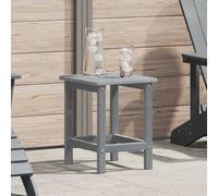 vidaXL Mesa lateral Gris Claro 38 x 38 x 46 cm Polietileno