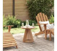 vidaXL Mesa lateral Marrón 50 x 50 x 49,5 cm Madera de teca maciza