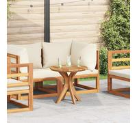 vidaXL Mesa lateral Marrón 55 x 55 x 51 cm Madera de teca maciza