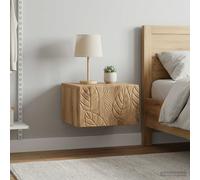 vidaXL Mesa Lateral Montada en la Pared 2 uds. Roble artisan