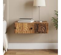 vidaXL Mesa Lateral Montada en la Pared 59 x 34,5 x 17 cm