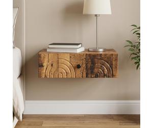 vidaXL Mesa Lateral Montada en la Pared 59 x 34,5 x 17 cm