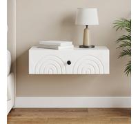 vidaXL Mesa Lateral Montada en la Pared 59 x 34,5 x 17 cm Brillante