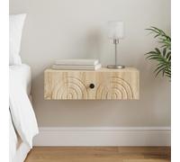 vidaXL Mesa Lateral Montada en la Pared 59 x 34,5 x 17 cm Roble Sonoma
