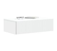 vidaXL Mesa Lateral Montada en la Pared 59 x 34,5 x 17 cm, Solución Moderna de Almacenamiento para Sala, Estante Rectangular, Mesa compacta para decoración