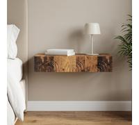 vidaXL Mesa Lateral Montada en la Pared 87,5 x 34,5 x 17 cm