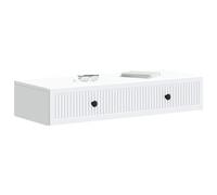 vidaXL Mesa Lateral Montada en la Pared 87,5 x 34,5 x 17 cm, Mesa Rectangular Moderna para Sala, con Mucho Espacio, Mueble montado en Pared, solución compacta de Madera