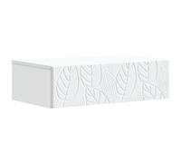vidaXL Mesa Lateral Montada en la Pared Blanco 59 x 34,5 x 17 cm, Muebles Vintage para Sala, Unidad de Almacenamiento Rectangular, Mesa montada en Pared, ¡solución Ideal para Espacios