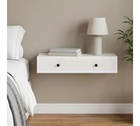 vidaXL Mesa Lateral Montada en la Pared Brillante 87,5 x 34,5 x 17 cm