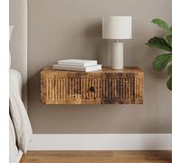 vidaXL Mesa Lateral Montada en la Pared Madera envejecida