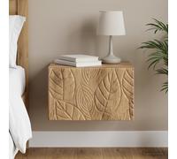 vidaXL Mesa Lateral Montada en la Pared Roble artisan