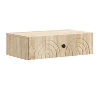 vidaXL Mesa Lateral Montada en la Pared Roble Sonoma 59 x 34,5 x 17 cm
