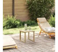 vidaXL Mesa Natural - Madera de pino impregnada 40 x 40 x 36 cm