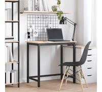 vidaXL Mesa Natural 80 x 50 x 77 cm Madera Ingenierizada y Acero