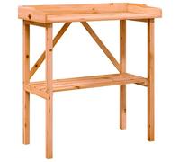 vidaXL Mesa para Plantas con Estante Madera Abeto marrón 78x38x82,5 cm