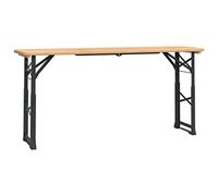 vidaXL Mesa Plegable de Bar Madera Maciza Abeto 170x50x75/105 cm, Mesa de cervecería, Mesa de Camping, Mesa de Patio, Mesa de jardín, Mesa de Picnic