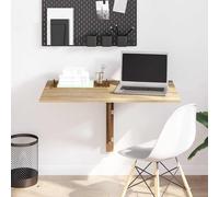 vidaXL Mesa plegable de pared color roble 100x60 cm