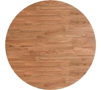 vidaXL, mesa redonda, tapa de color marrón claro, diámetro 80 cm, grosor 1,5 cm, madera de roble tratada