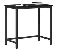 vidaXL Mesa Roble Negro 100 x 50 x 76,5 cm