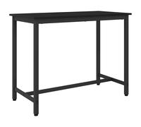 vidaXL Mesa Roble Negro 100 x 50 x 76,5 cm