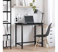 vidaXL Mesa Roble Negro 100 x 50 x 76,5 cm