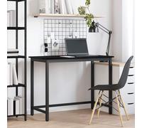 vidaXL Mesa Roble Negro 80 x 50 x 76,5 cm Madera Ingenierizada y Acero