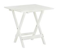 vidaXL Mesa terraza bistró madera maciza de acacia blanco 46x46x47 cm