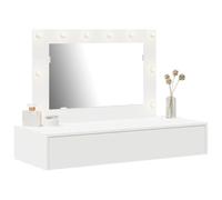 vidaXL Mesa Tocador 100 x 40 x 70 cm Madera de ingeniería | Ideal para espacios pequeños, Un acabado blanco elegante que encaja en cualquier ambiente moderno,