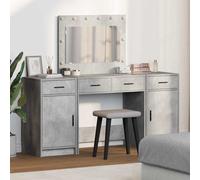 vidaXL Mesa Tocador 3 uds. Gris 78,5 x 41 x 135 cm