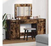 vidaXL Mesa Tocador 3 uds. Marrón 78,5 x 41 x 135 cm