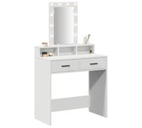 vidaXL Mesa Tocador 79 x 41 x 140 cm Madera de ingeniería | Tiene un montón de espacio para guardar tus cosas, Un look moderno que anima cualquier dormitorio,