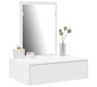 vidaXL Mesa Tocador con cajón 60 x 40 x 70 cm Madera de ingeniería, Mesa de tocador Moderna, tocador Elegante, Funcional en el Dormitorio, con Almacenamiento